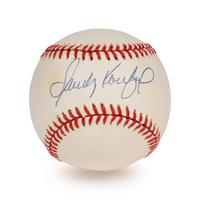 A Sandy Koufax Single Signed Autograph Baseball (Beckett Authentication Services Letter)