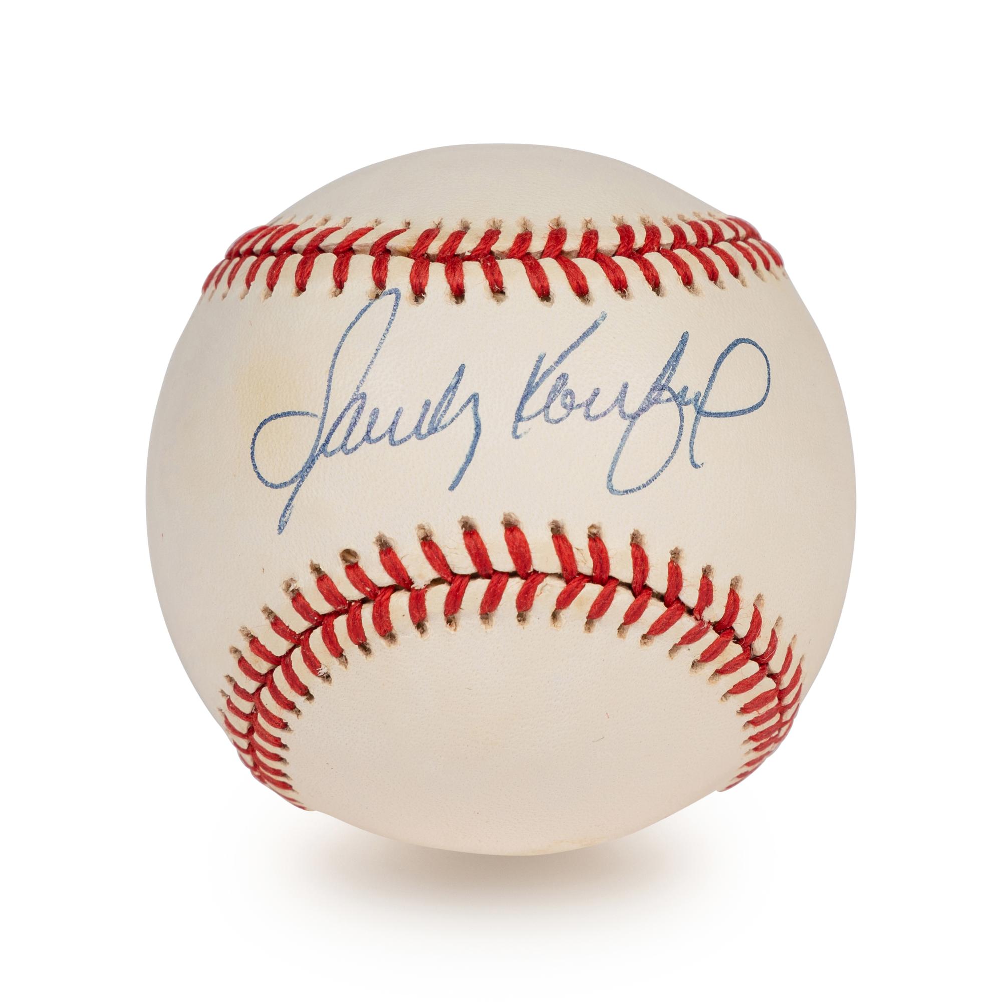 A Sandy Koufax Single Signed Autograph Baseball (Beckett Authentication Services Letter)