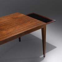 Coffee Table with Pull-Out Tray, c. 1960 Haslev A/S, Denmark