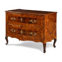 A Continental Parquetry Chest of Drawers