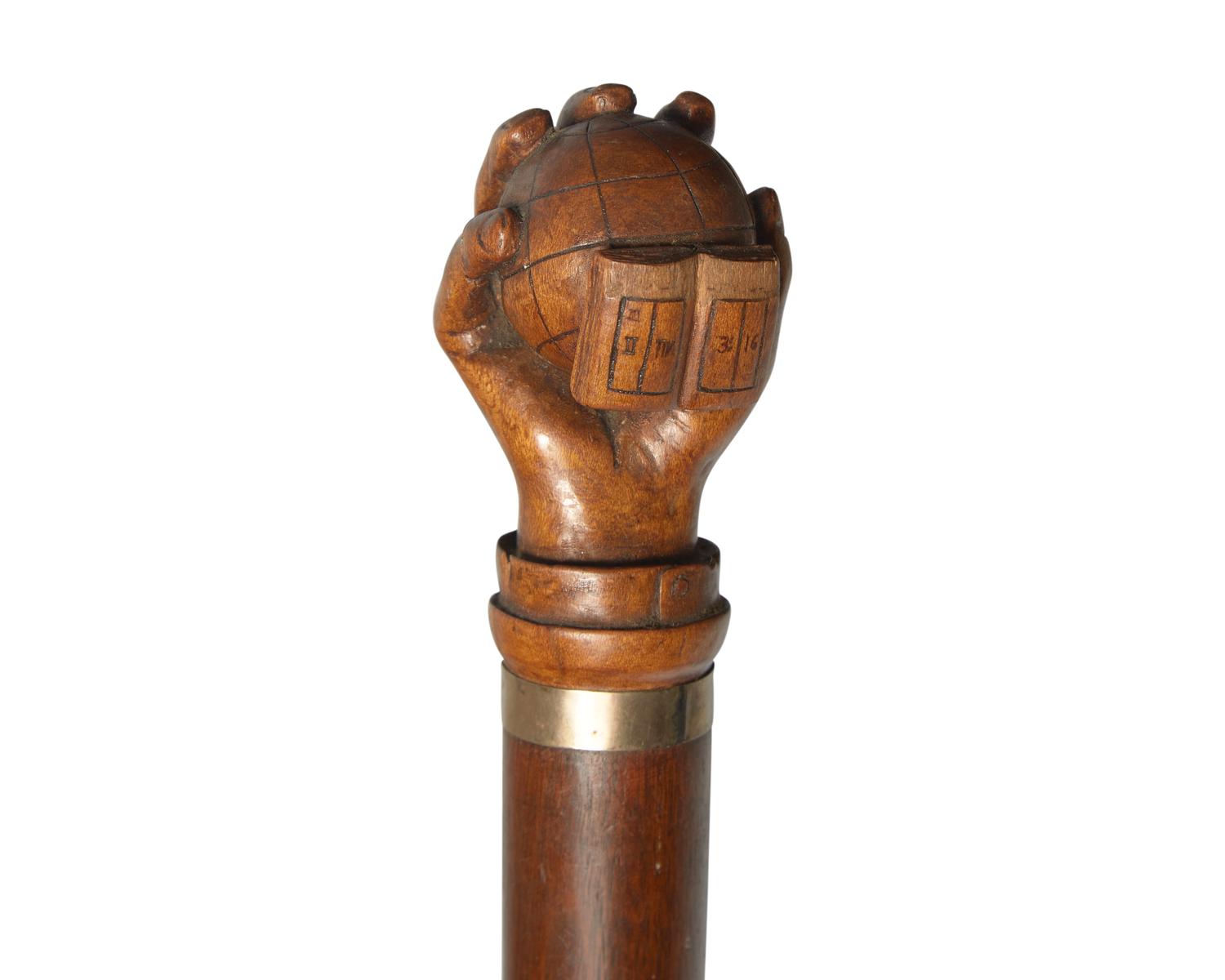 A Carved Walking Presentation Cane of American Evangelist John Wilbur Chapman, D.D. (1859-1918)