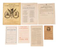 [POLITICS]. A large group of 1870s and 1880s political ephemera, including emerging third parties.
