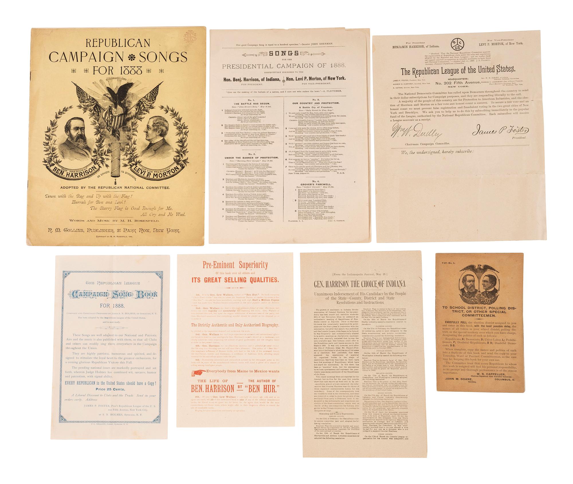 [POLITICS]. A large group of 1870s and 1880s political ephemera, including emerging third parties.