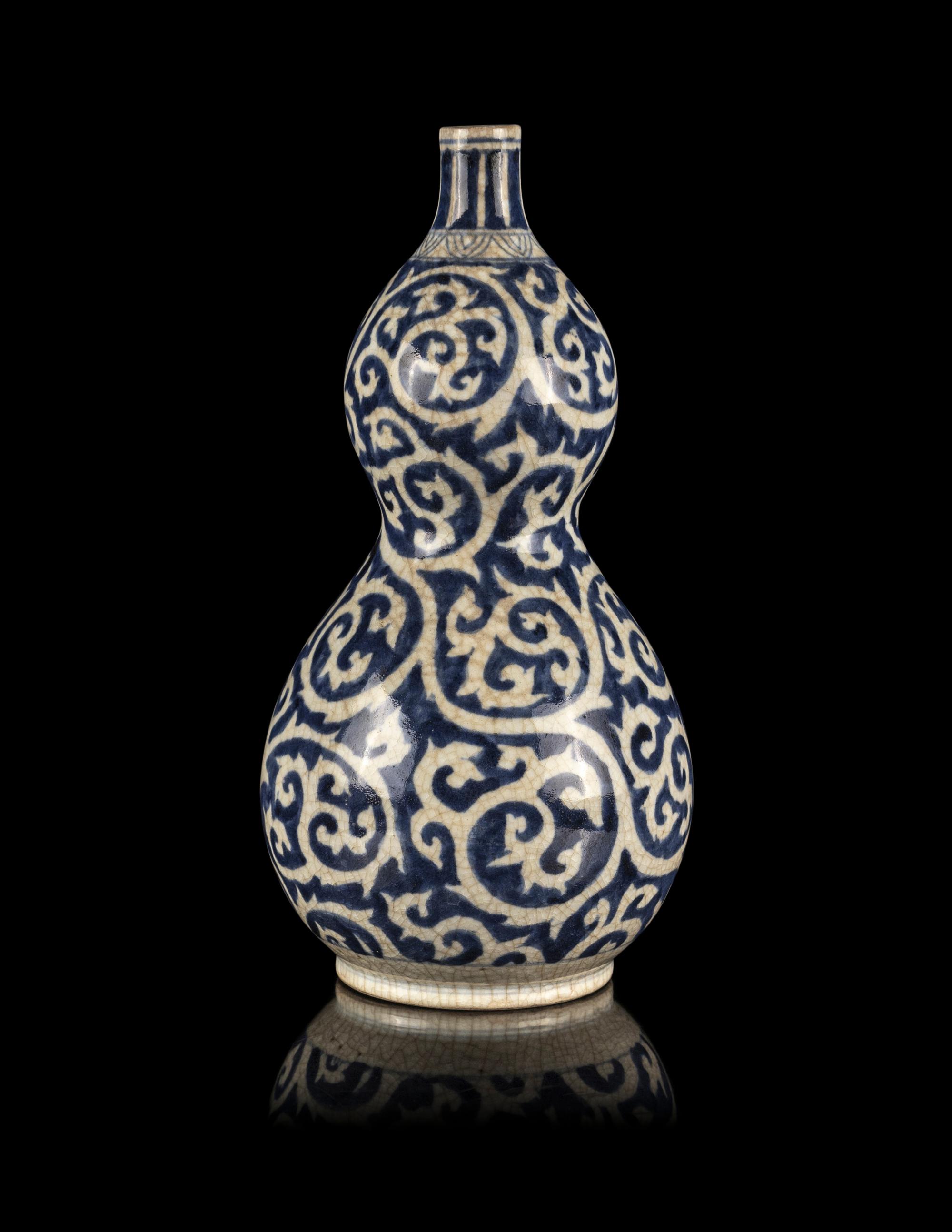 A Japanese Blue and White Porcelain Vase