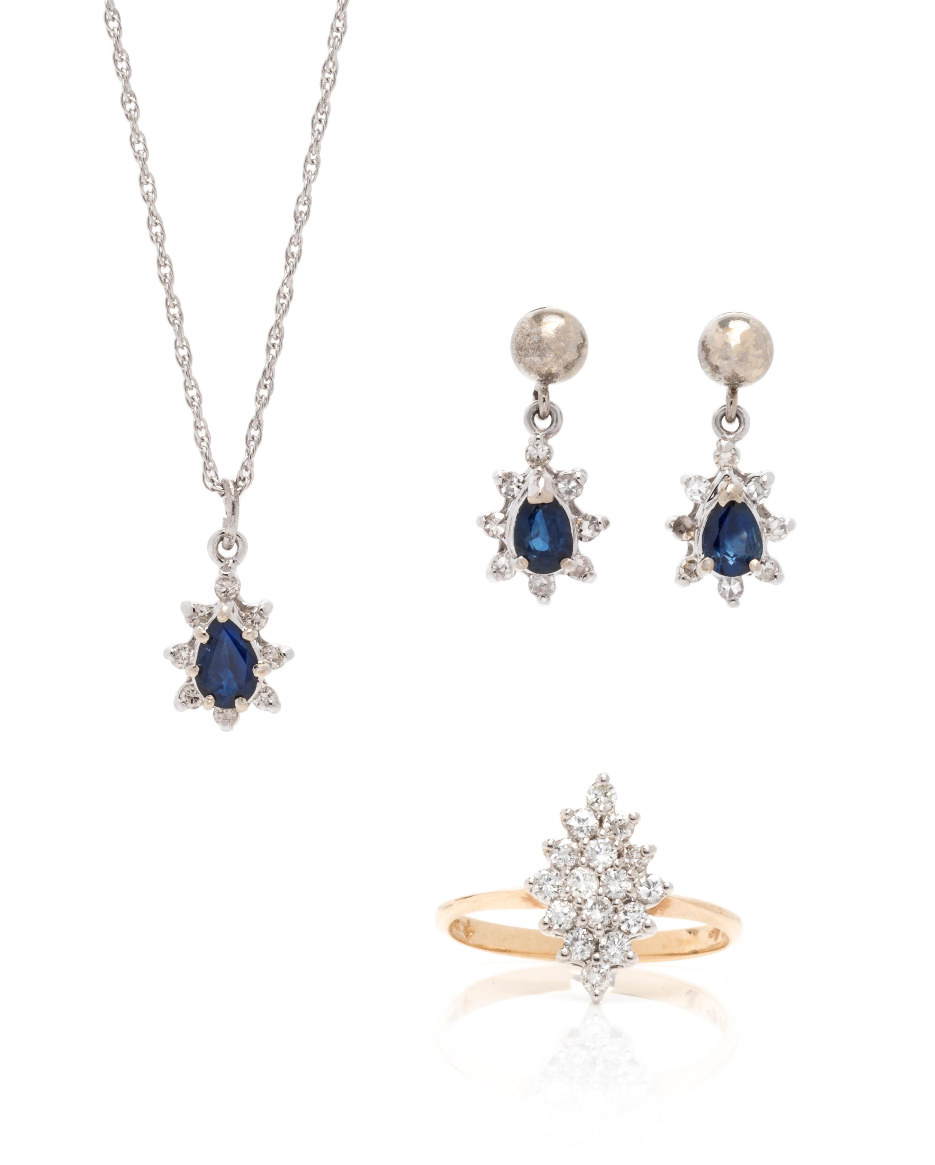 COLLECTION OF DIAMOND JEWELRY