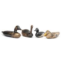 Nine Painted Duck Decoys