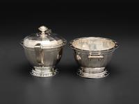 An American Silver Seven Piece Tea and Coffee Service with Matching Tray
