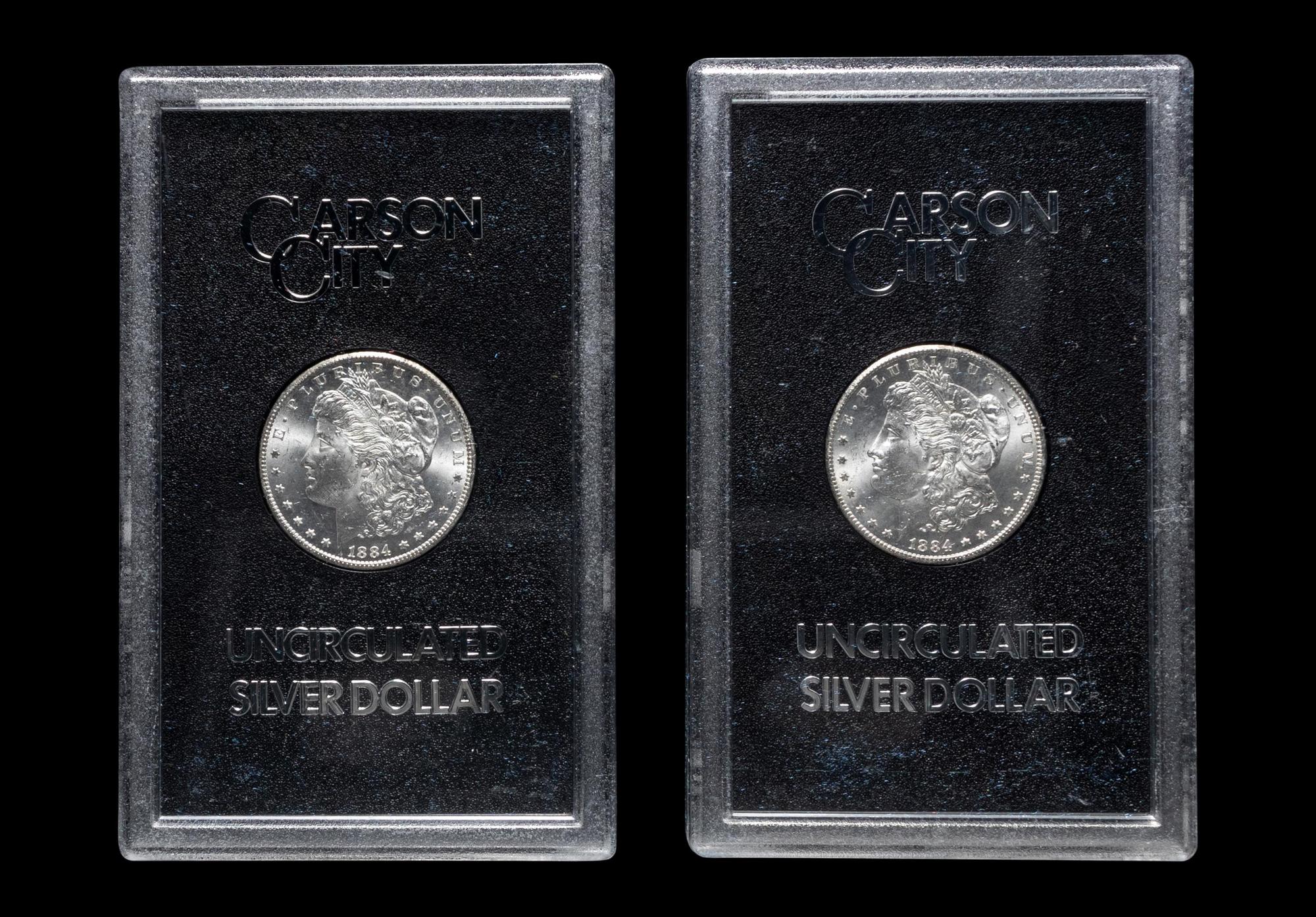 A Group of Ten 1884-CC GSA: Morgan $1 Coins
