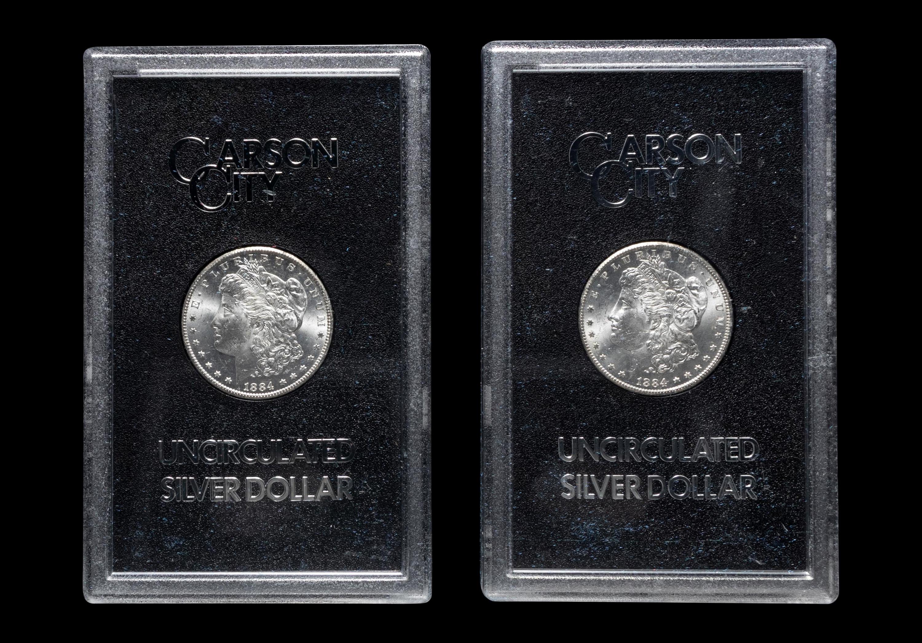 A Group of Ten 1884-CC GSA: Morgan $1 Coins