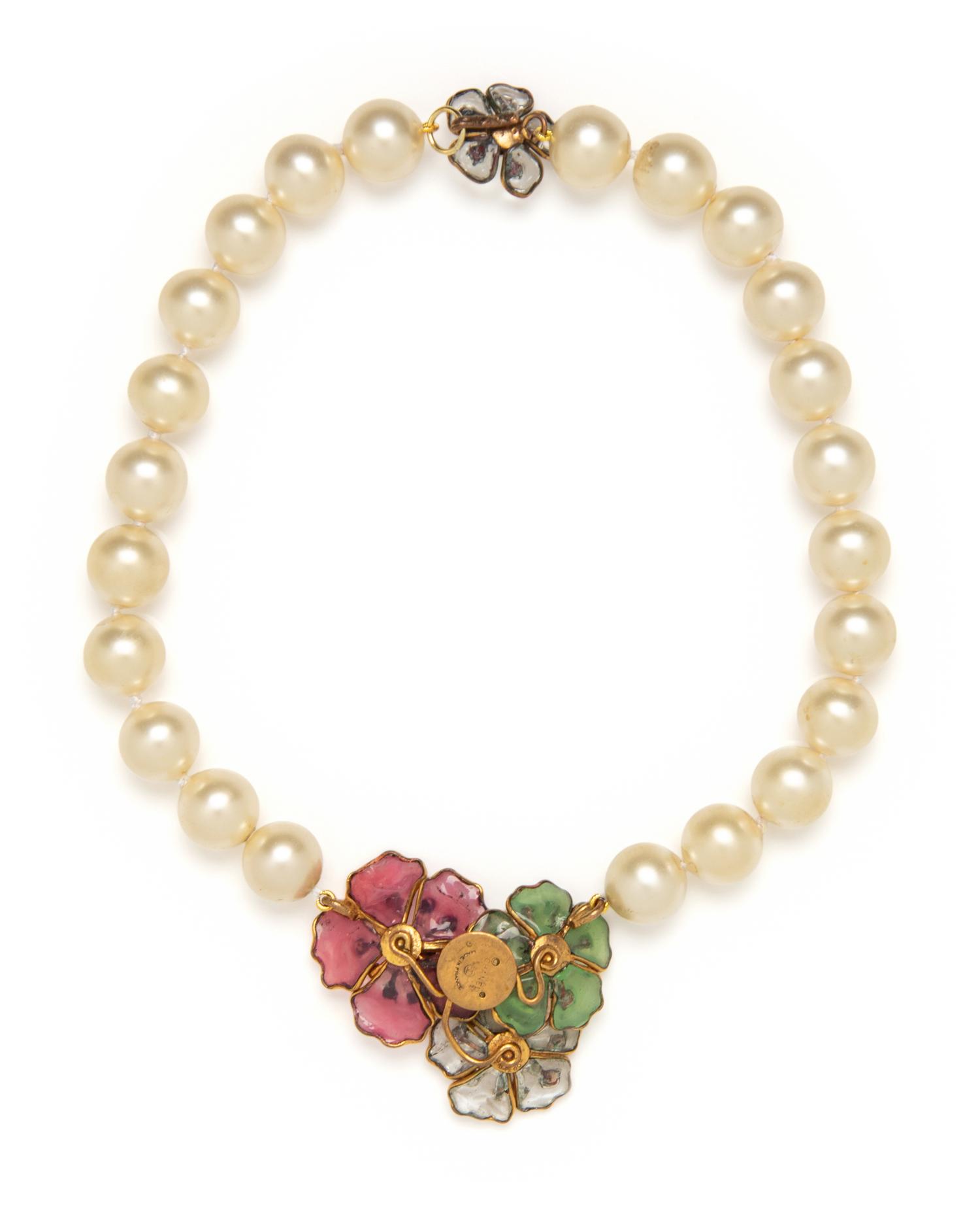 CHANEL, GRIPOIX CAMELLIA CHOKER
