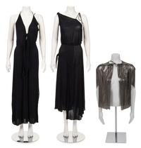 Three Stephen Burrows Pieces: Two Dresses and One Metal Mesh Top, 1970s