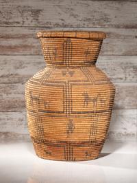 Apache Figural Olla, with Lid