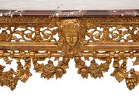 A Régence Style Giltwood Marble Top Console Table