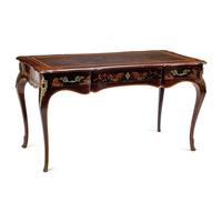 A John Widdicomb Louis XV Style Chinoiserie Bureau Plat