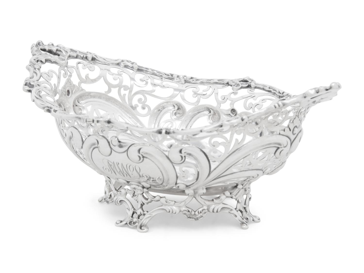 An American Silver Sugar Basket
