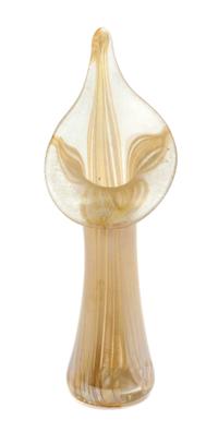 A Studio Glass Vase Height 10 inches.