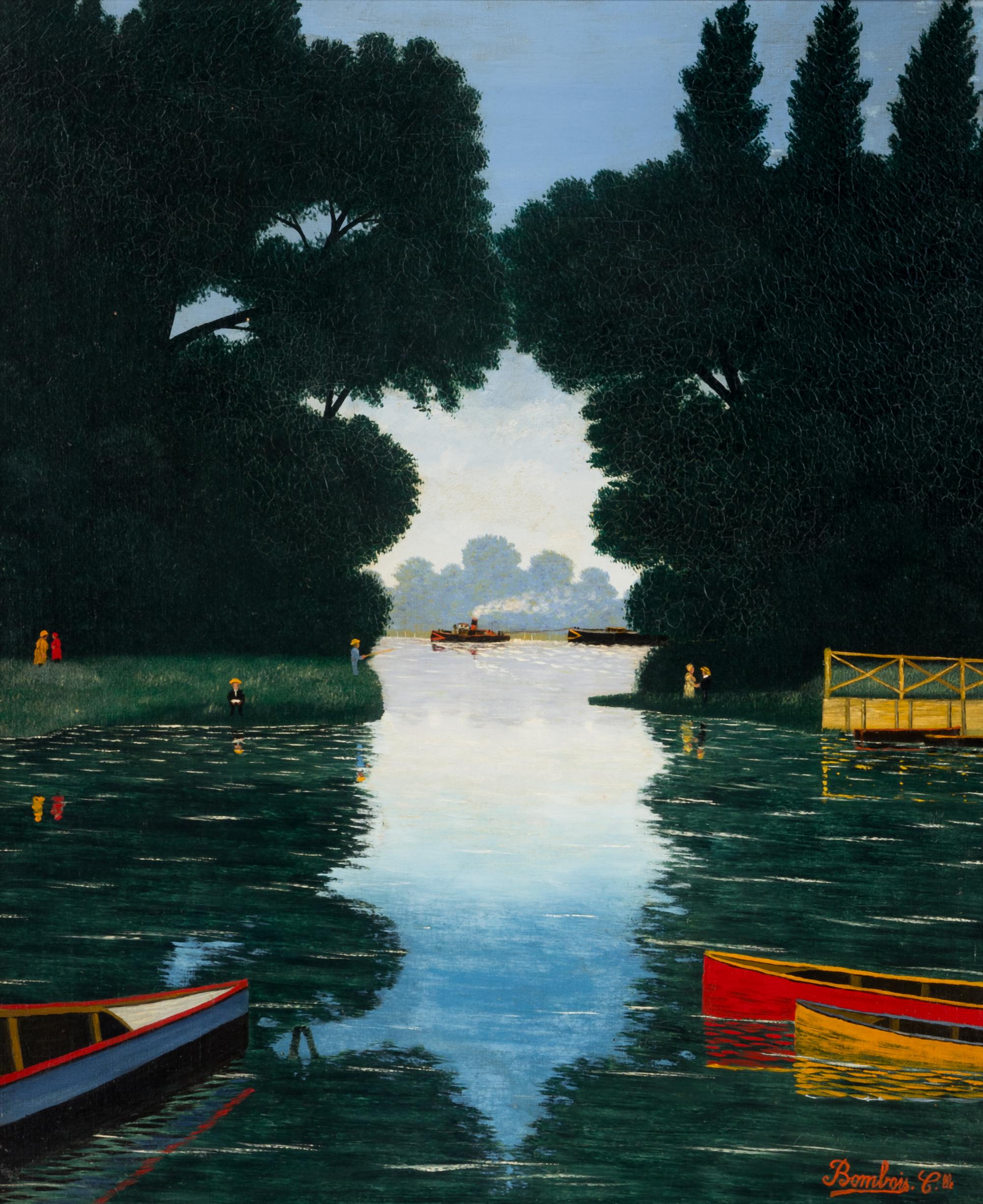 Untitled (Boats on a Lake)