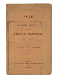 SWINBURNE, Algernon Charles (1837-1909). A group of 5 pamphlets comprising: