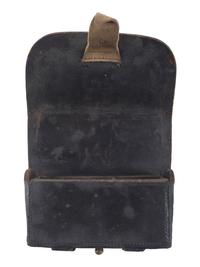 [CIVIL WAR]. Cartridge box with tins, possibly Confederate.