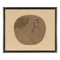 A Group of Chinese Ink on Silk Paintings and Books, 20th Century — 近代 絹本水墨花鳥鏡框兩幅及冊頁書兩種