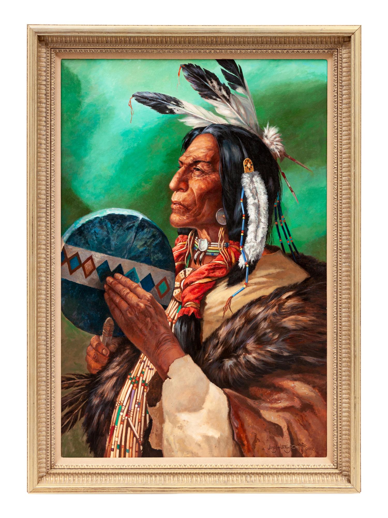 Two Works: Wolf Robe Shaman to the Cheyenne , 1990 and Ute Country , 1987