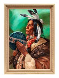 Two Works: Wolf Robe Shaman to the Cheyenne , 1990 and Ute Country , 1987