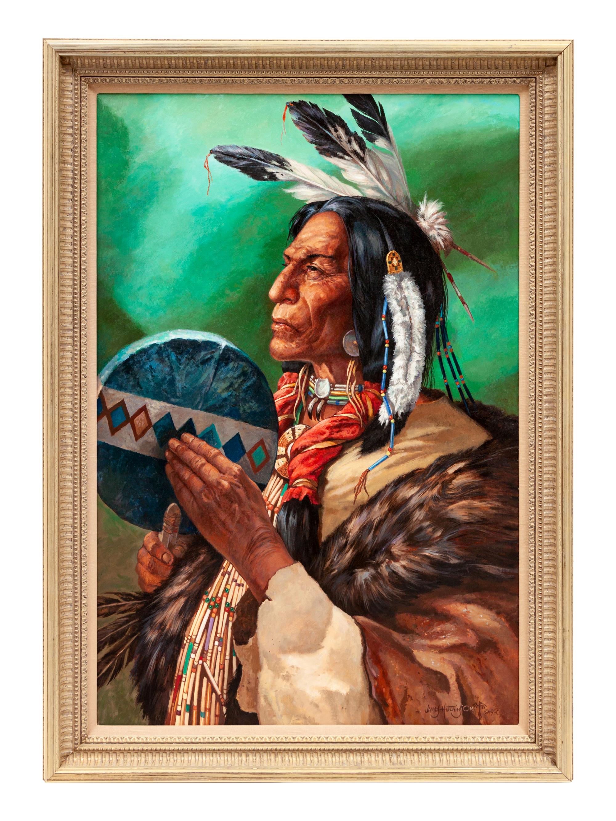 Two Works: Wolf Robe Shaman to the Cheyenne , 1990 and Ute Country , 1987