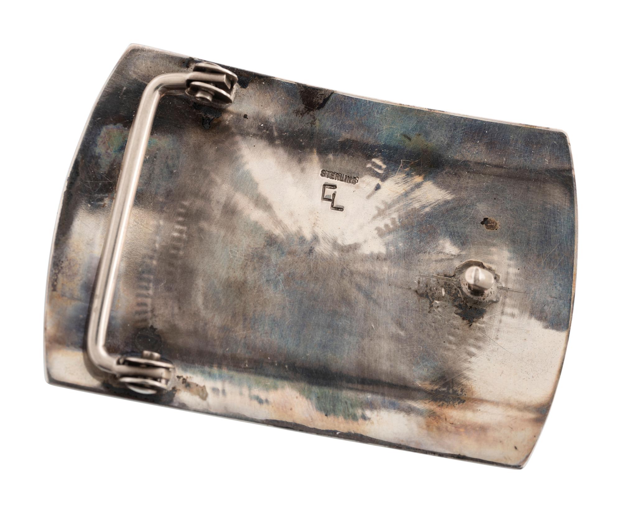 Navajo and Hopi Silver Belt Buckles