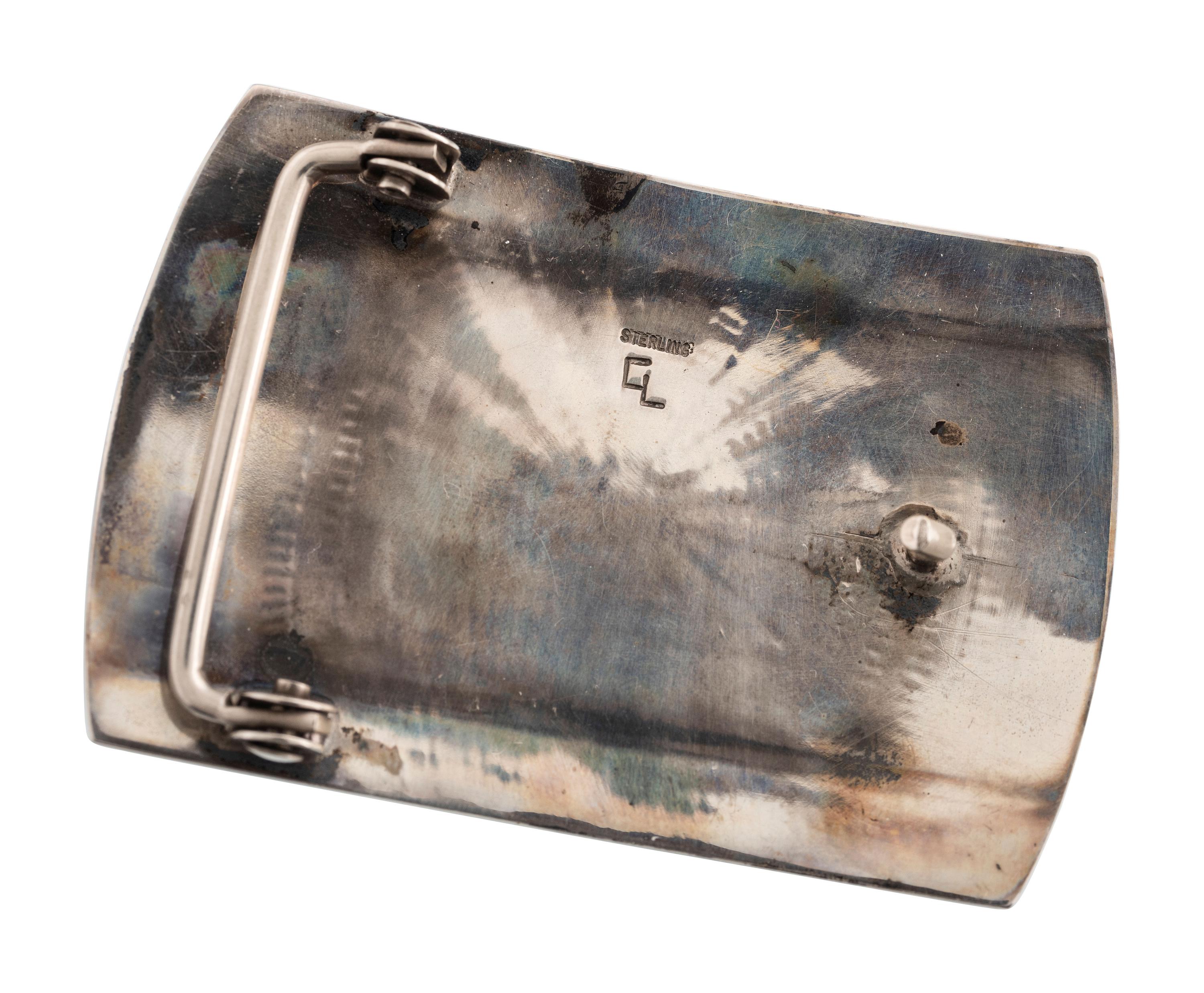 Navajo and Hopi Silver Belt Buckles