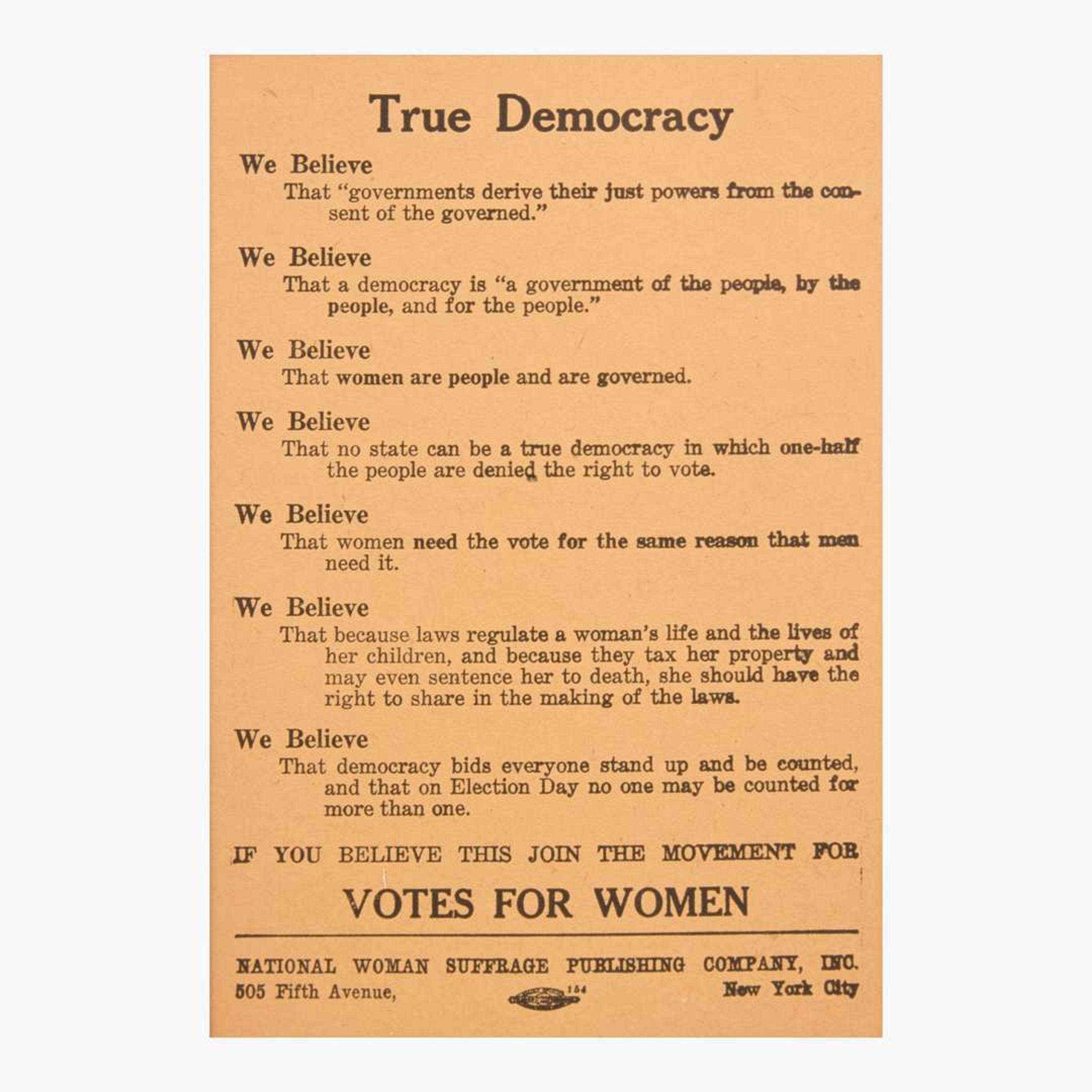[Americana] [Women's Suffrage] Group of 6 Women's Suffrage Rally Items