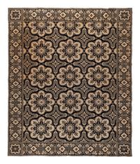 A Floral Medallion Jacquard Coverlet