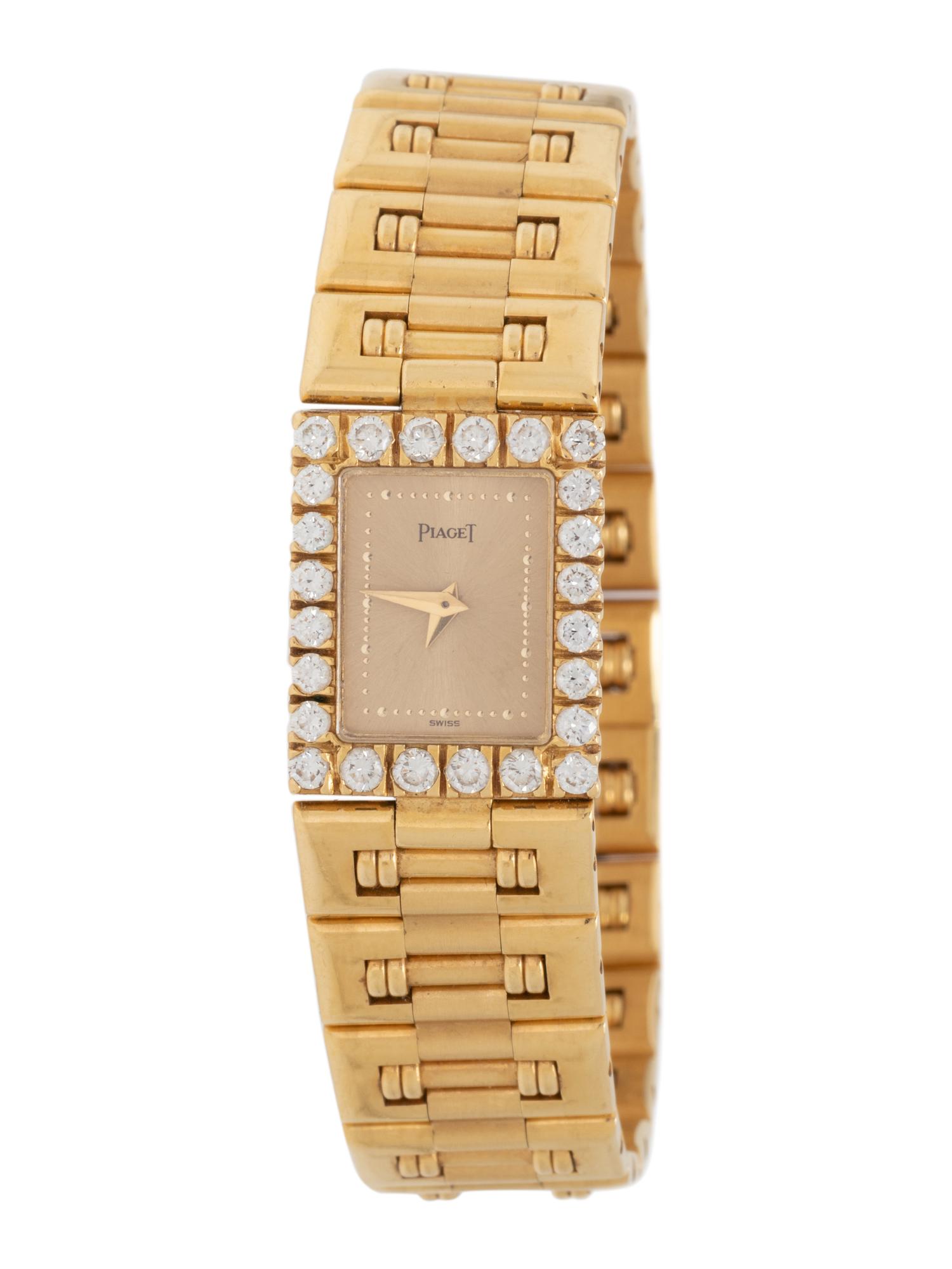PIAGET, 18K YELLOW GOLD AND DIAMOND WRISTWATCH