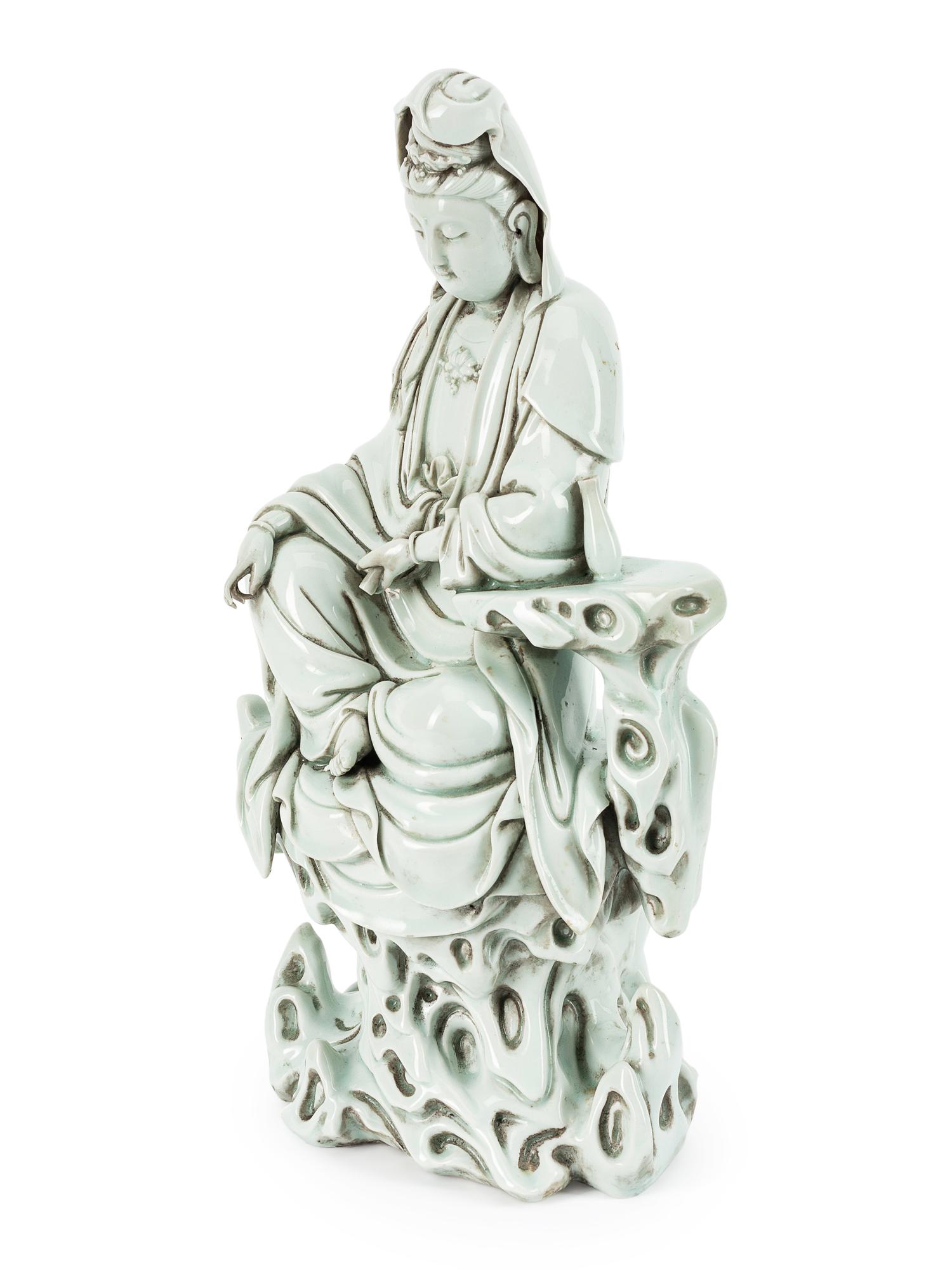 A Chinese Blanc de Chine Figure of Guanyin