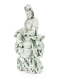 A Chinese Blanc de Chine Figure of Guanyin