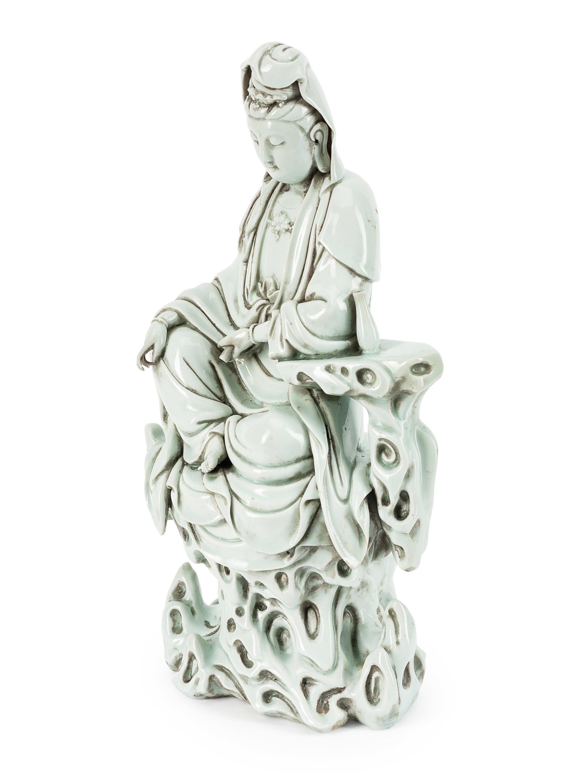 A Chinese Blanc de Chine Figure of Guanyin