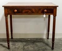 An American Mahogany Side Table Height 29 1/4 x width 33 3/4 x depth 19 1/2 inches. — 19TH CENTURY