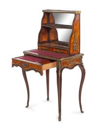 A Napoleon III Style Gilt Bronze Mounted Kingwood Bonheur du Jour