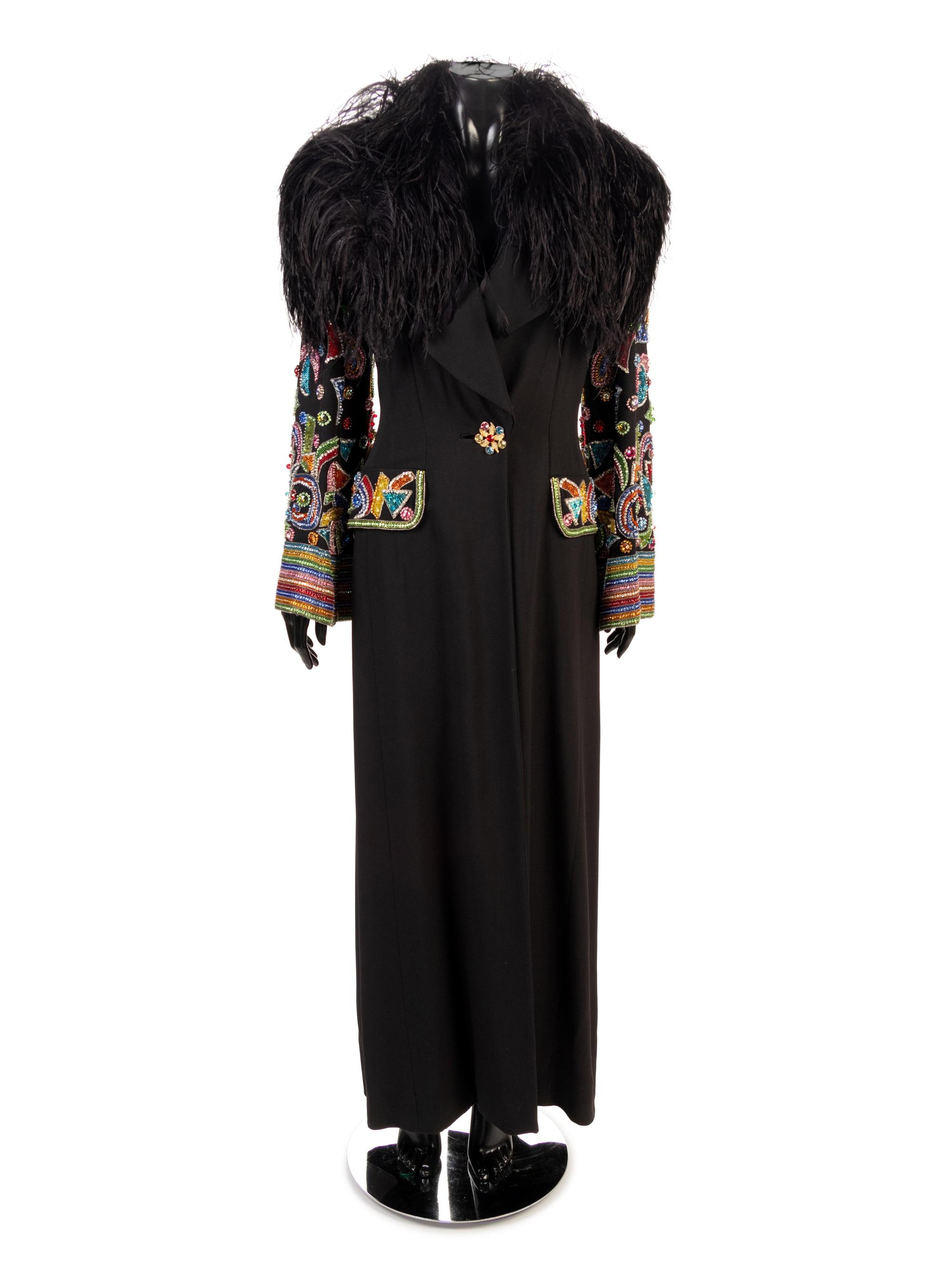 Gai Mattiolo Couture Rhinestone Jacket, 1980s