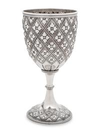 A Victorian Gothic Revival Silver Wine Goblet