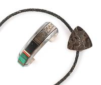 Silver Cuff Bracelet and Bolo Slide