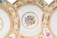 A Set of Five Coalport Church Gresley Porcelain Plates