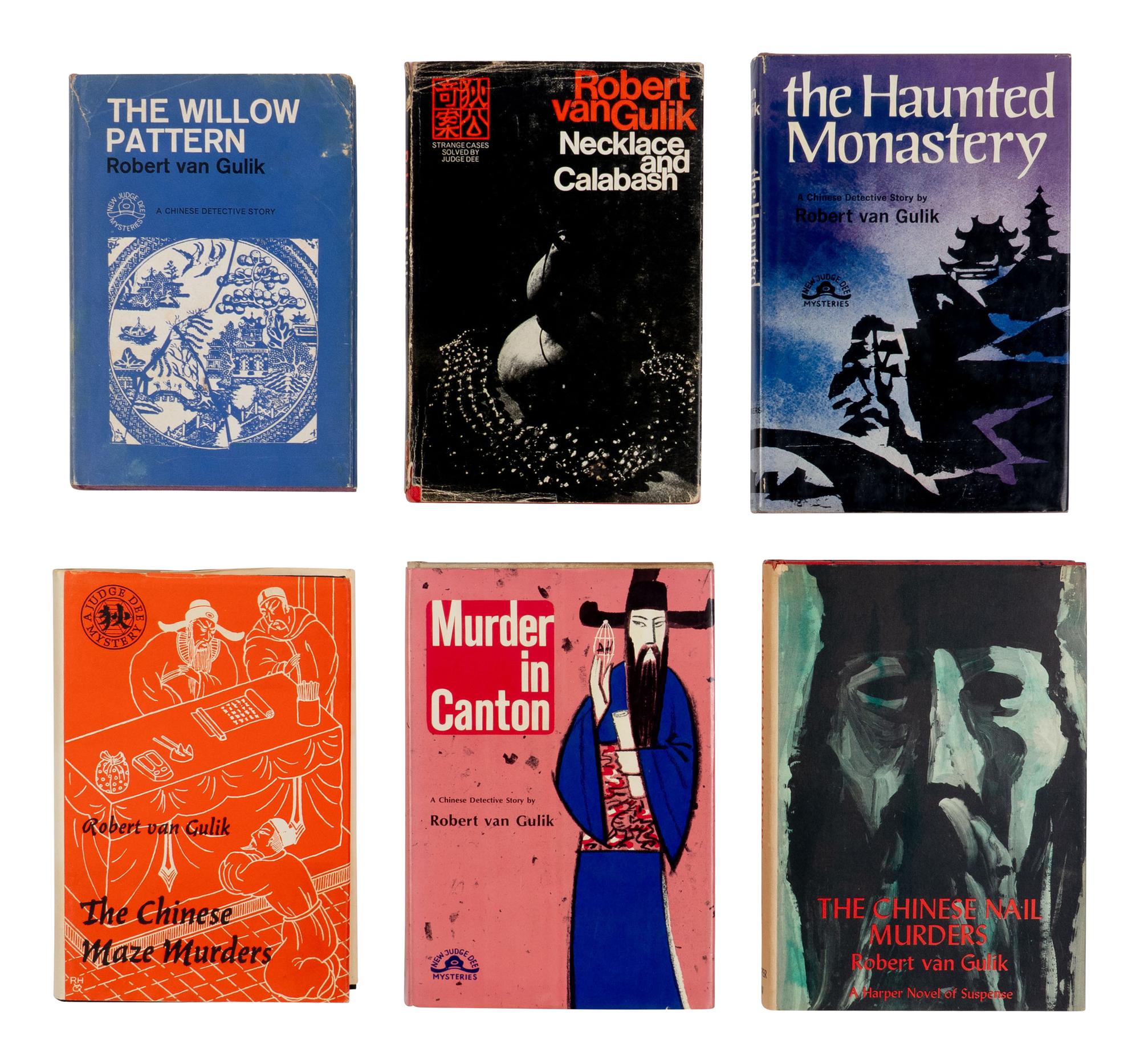 VAN GULIK, Robert (1910-1967). A group of 6 FIRST EDITIONS, comprising: