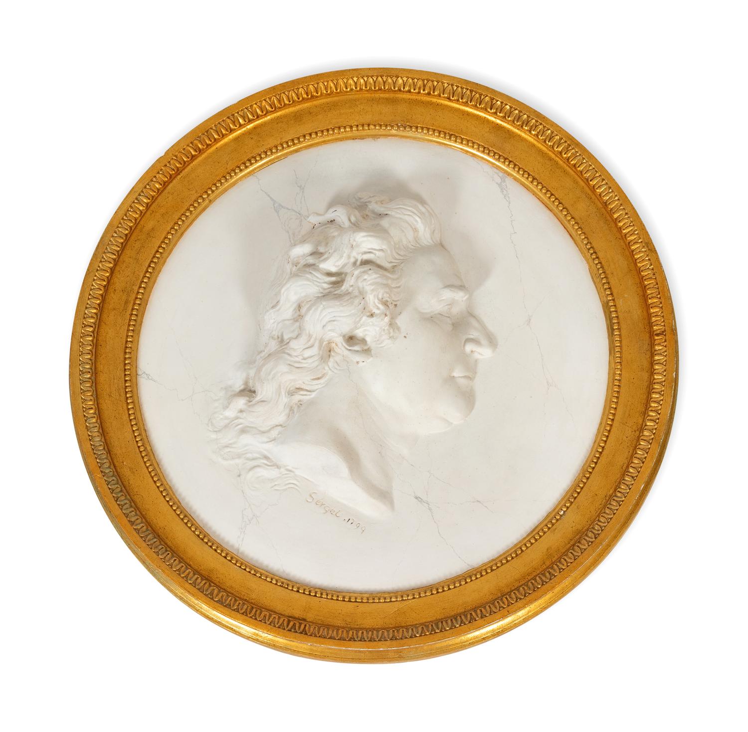 After Johan Tobias Sergel (Swedish, 1740-1814) — Portrait Relief of Louis Jean Desprez