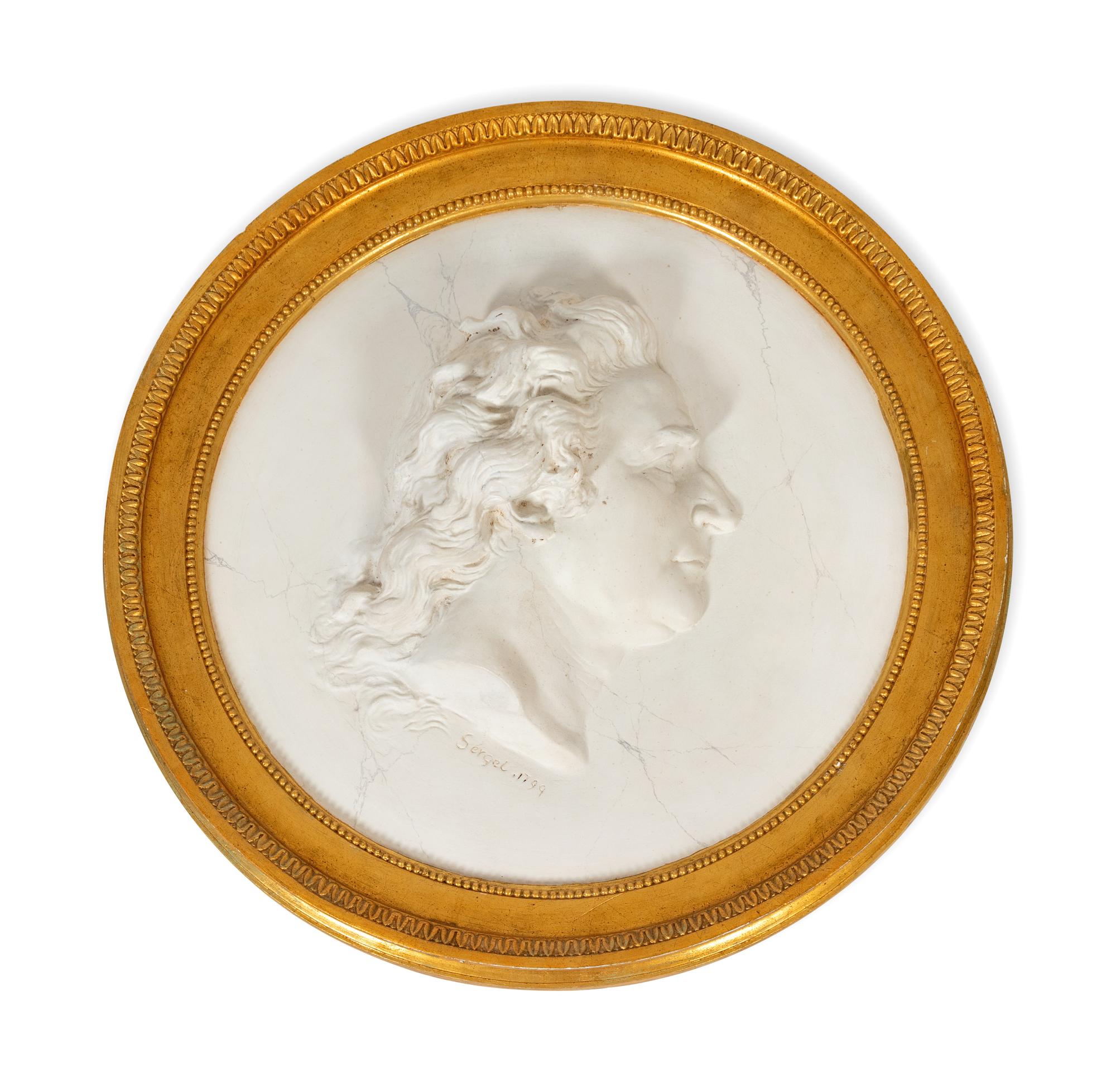 After Johan Tobias Sergel (Swedish, 1740-1814) — Portrait Relief of Louis Jean Desprez