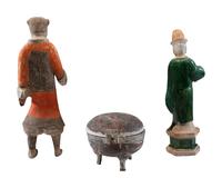 Three Chinese Ceramic Funerary Objects