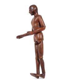 An Articulated Carved Wood Artist's Model
