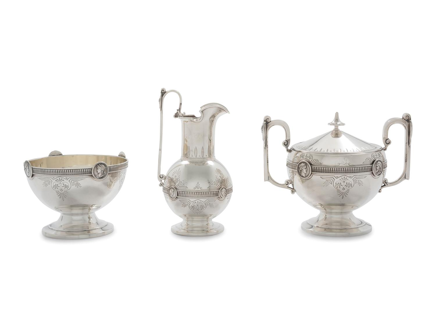 An American Silver Five-Piece Tea and Coffee Service