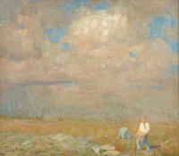 William Langson Lathrop (American, 1859-1938) - A Distant Shower
