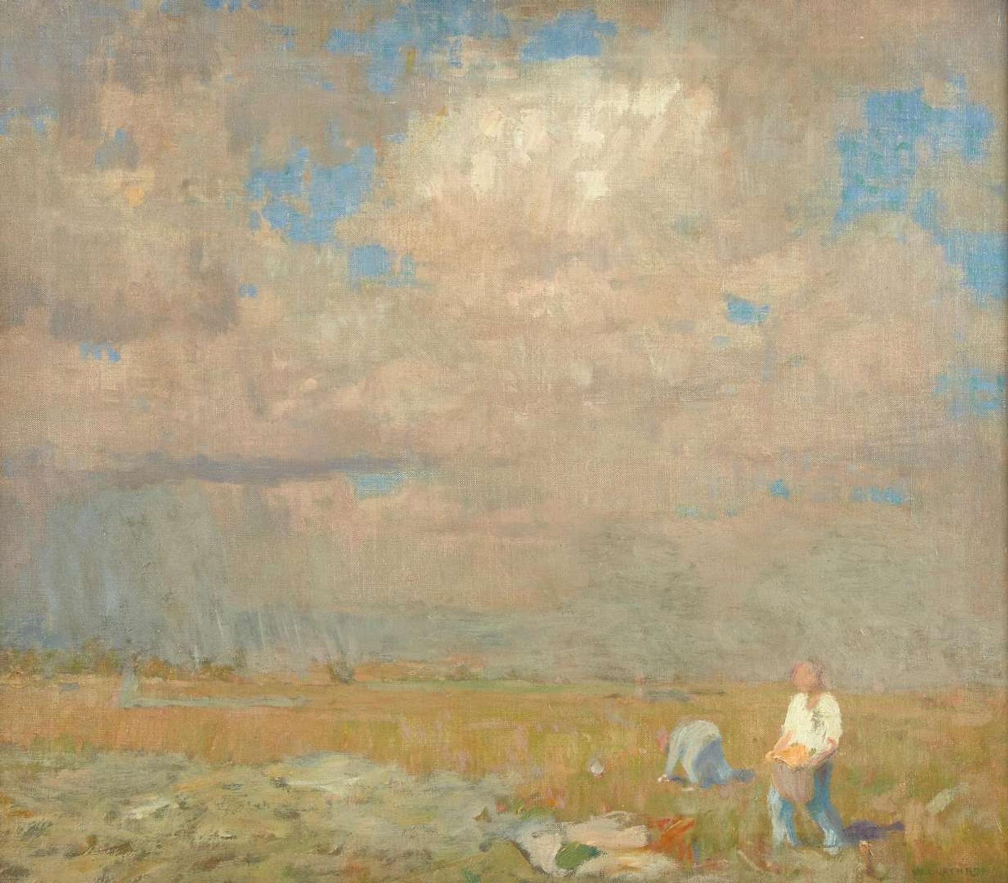 William Langson Lathrop (American, 1859-1938) - A Distant Shower