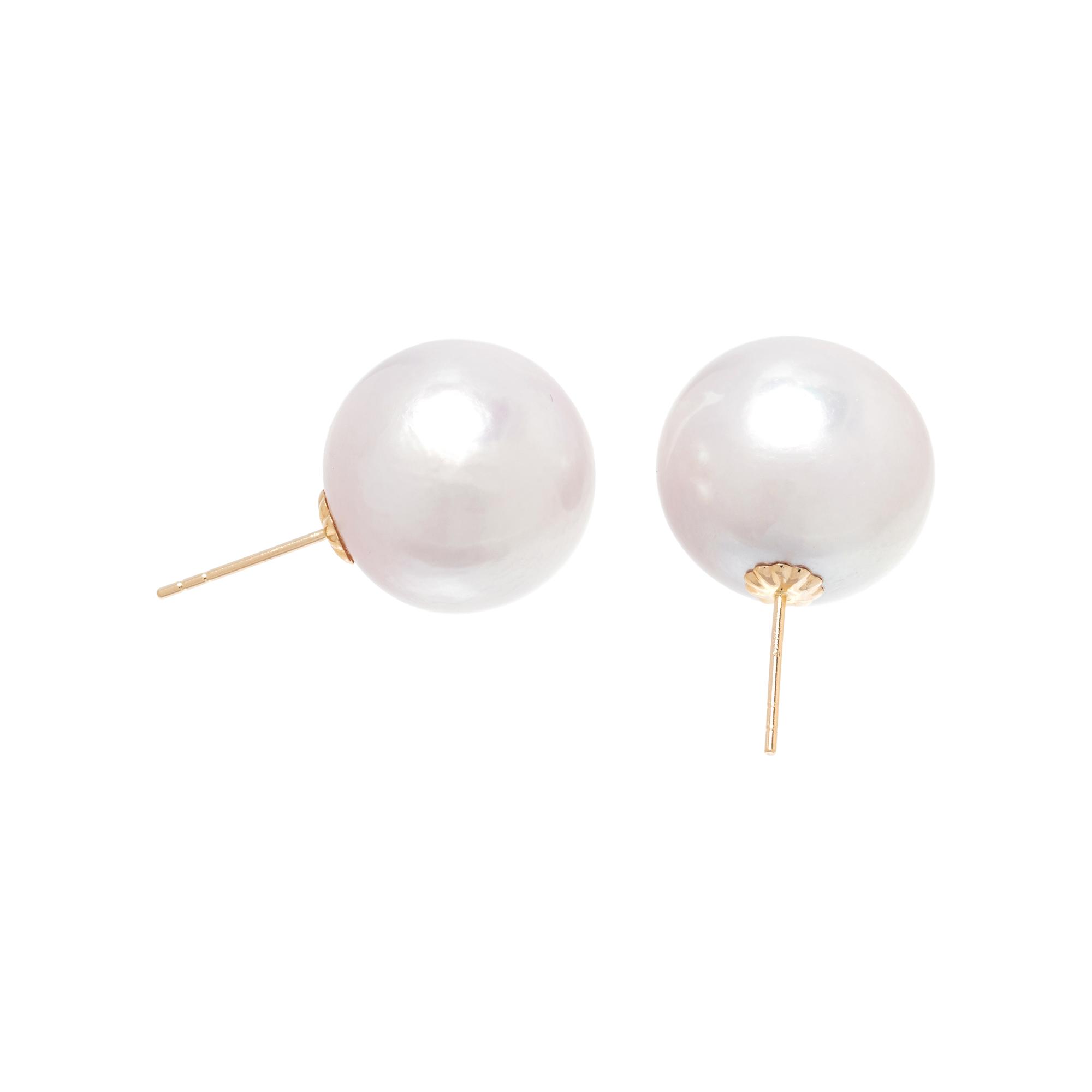 CULTURED SOUTH SEA PEARL STUD EARRINGS